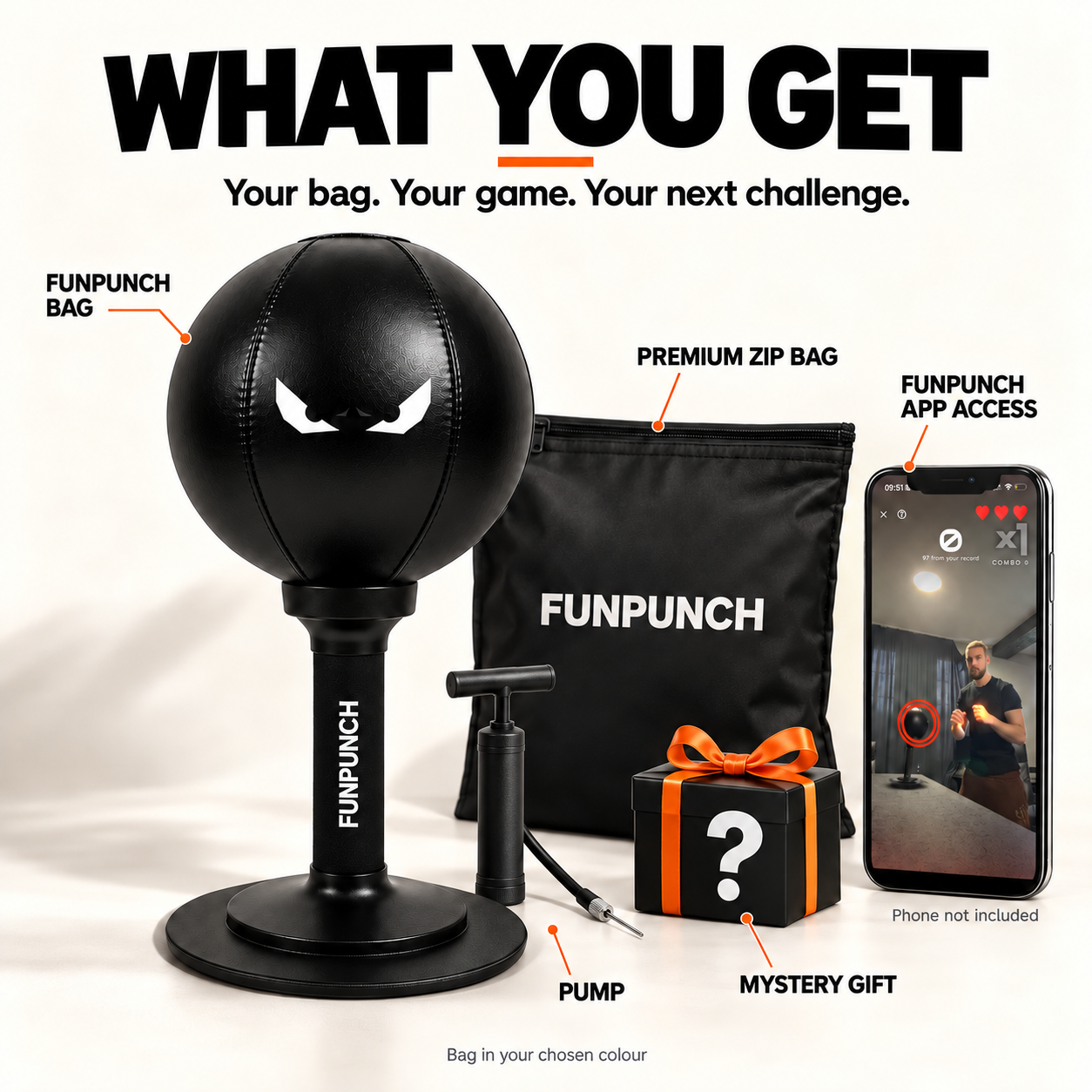 What you get with FUNPUNCH